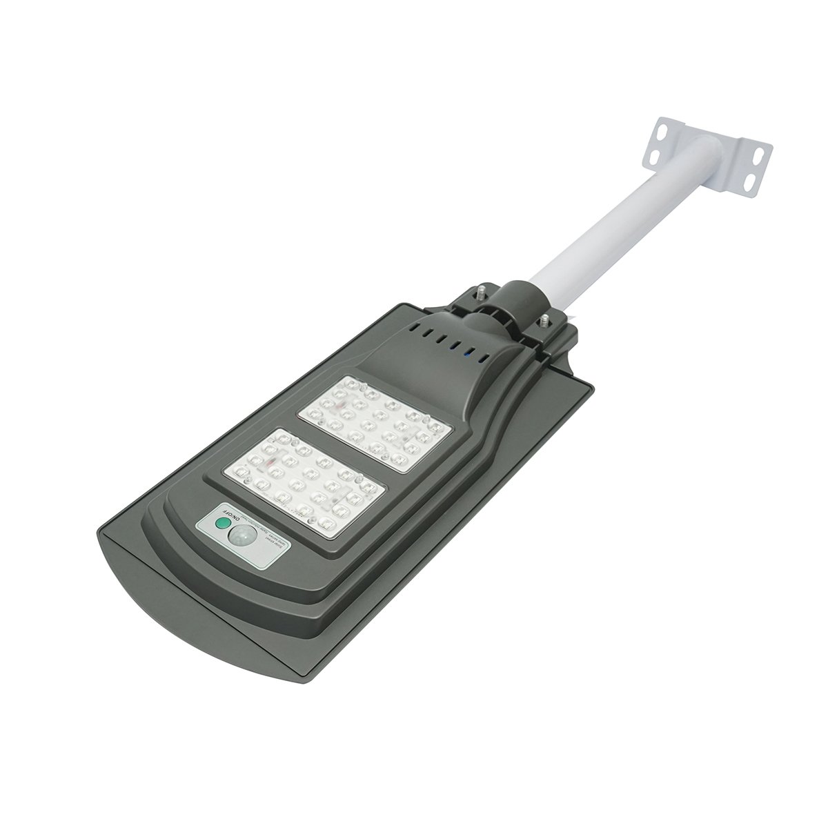 Lampa solara LED iluminat stradal 40W, 6500K cu panou solar 10W, baterie 10000mAh, prindere pe stalp IP65 Breckner Germany